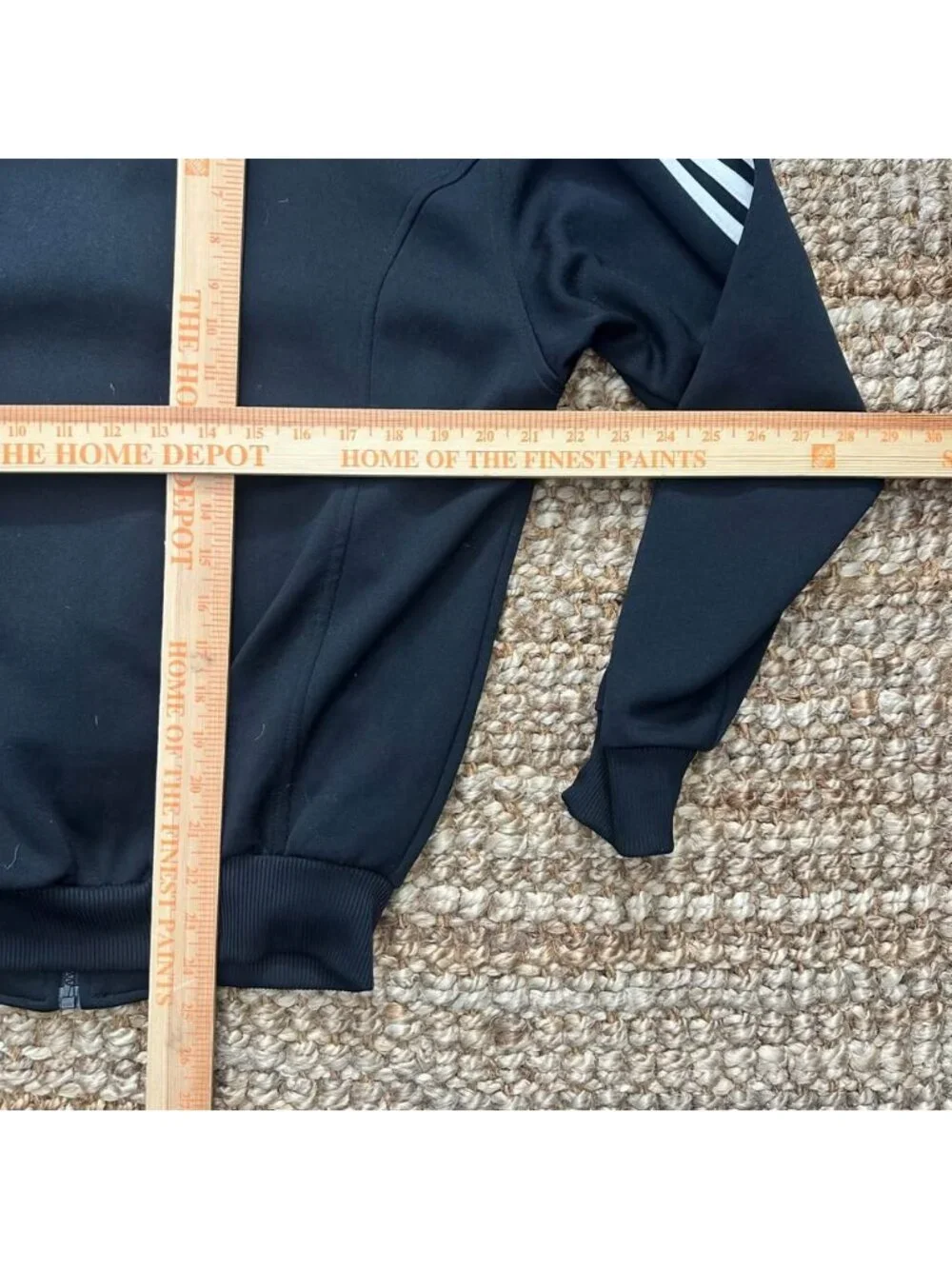 Vintage Adidas Jersey Lined Trefoil Track Jacket Mens Full Zip 3 Stripe Black Wh